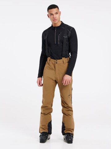 Regular Pantalon de sport 'HOLLOW' PROTEST en marron : devant
