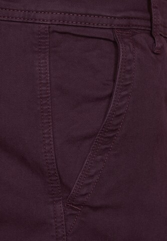 Street One MEN Regular Chino Pants in Purple