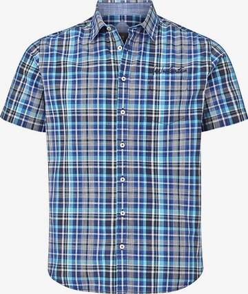 Jan Vanderstorm Comfort fit Overhemd 'Dankward' in Blauw