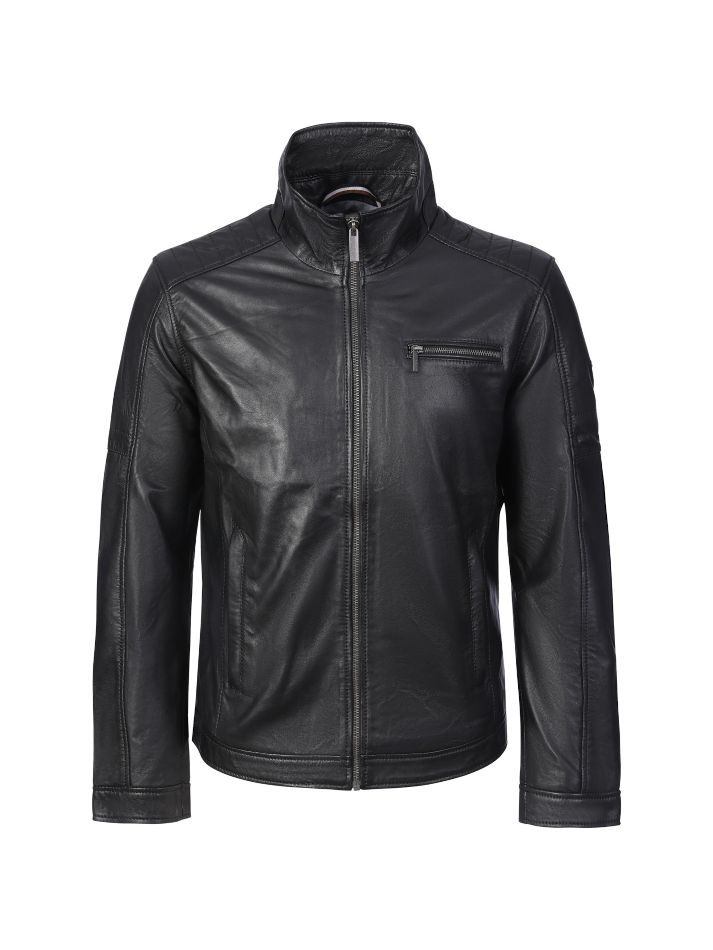 Giacca di mezza stagione 'Quebec' di bugatti in nero: frontale