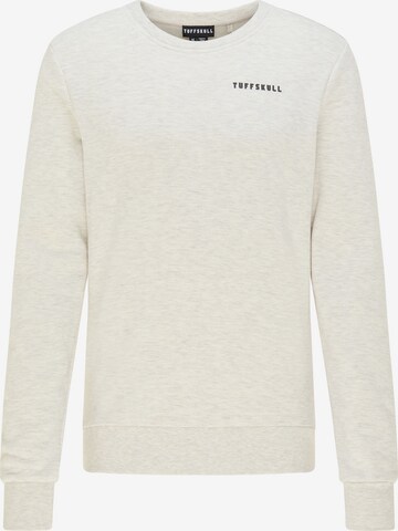 TUFFSKULL Sweatshirt in Grey: front