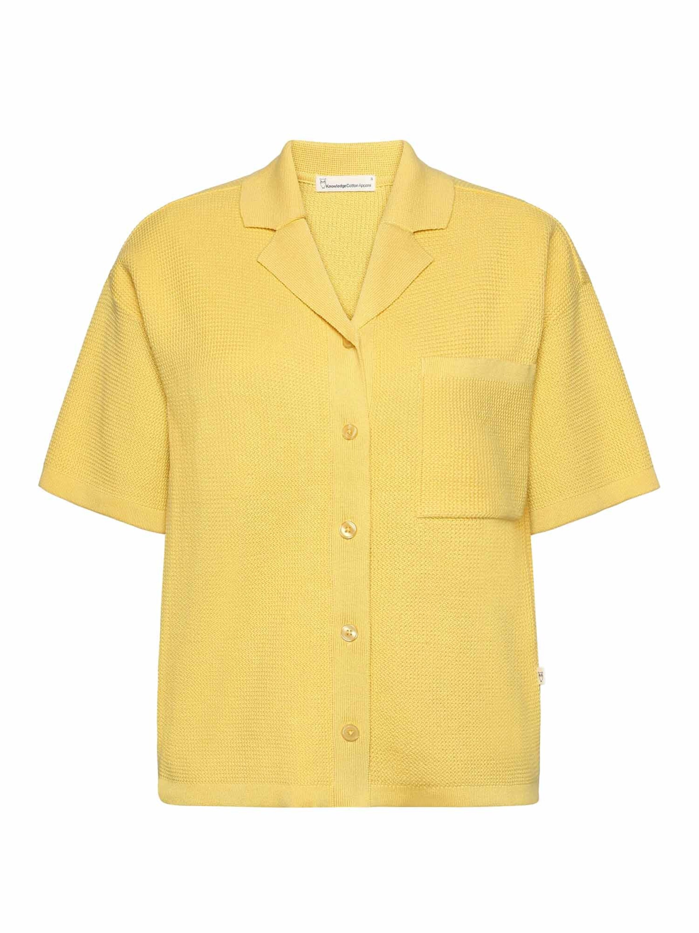KnowledgeCotton Apparel T-Shirt in Gelb: Vorderseite