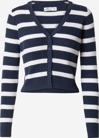 HOLLISTER Knit Cardigan in Blue: front