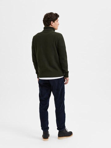 SELECTED HOMME Sweater 'AXEL' in Green