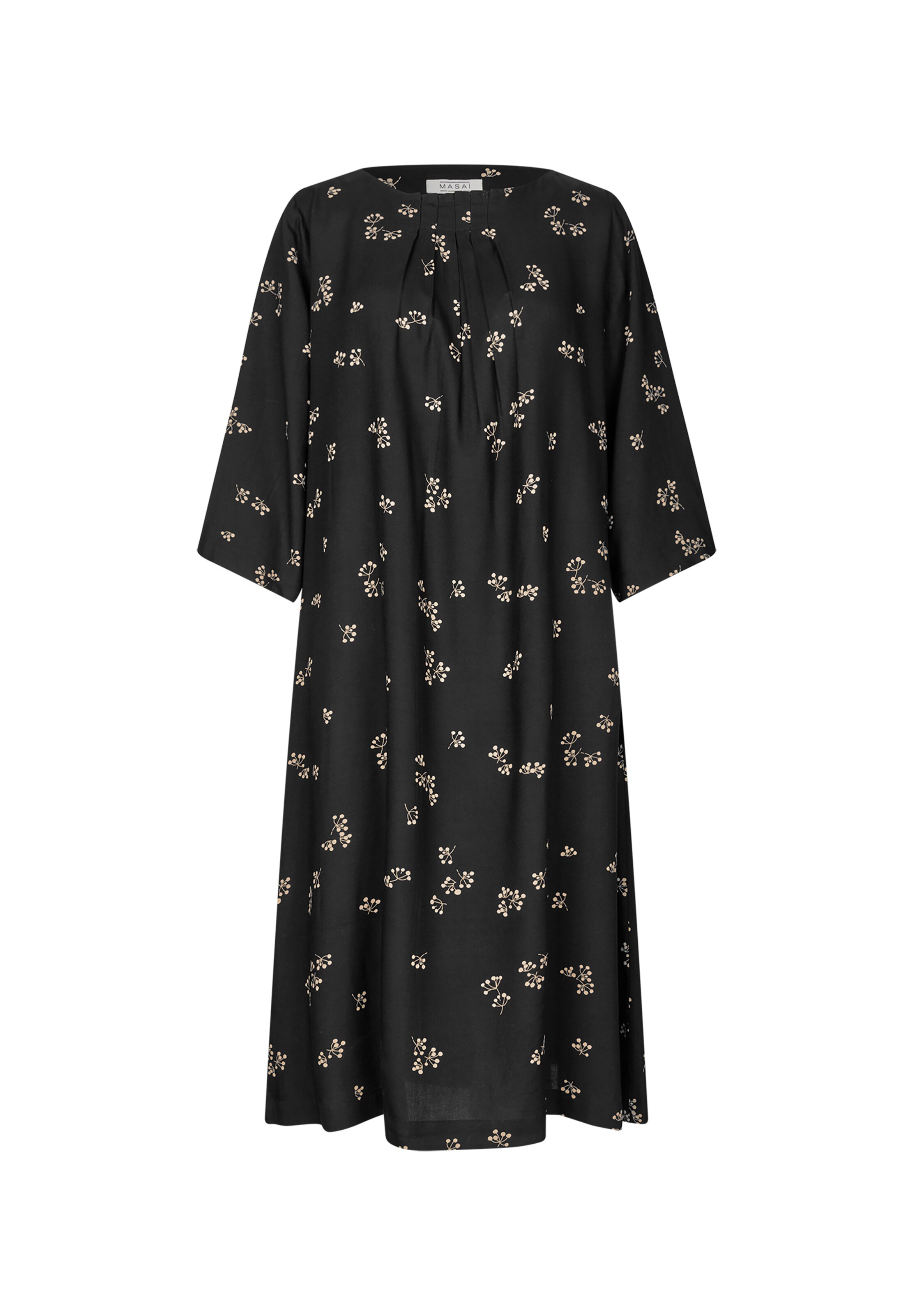 Masai Jurk 'Nafiala' in Zwart: voorkant