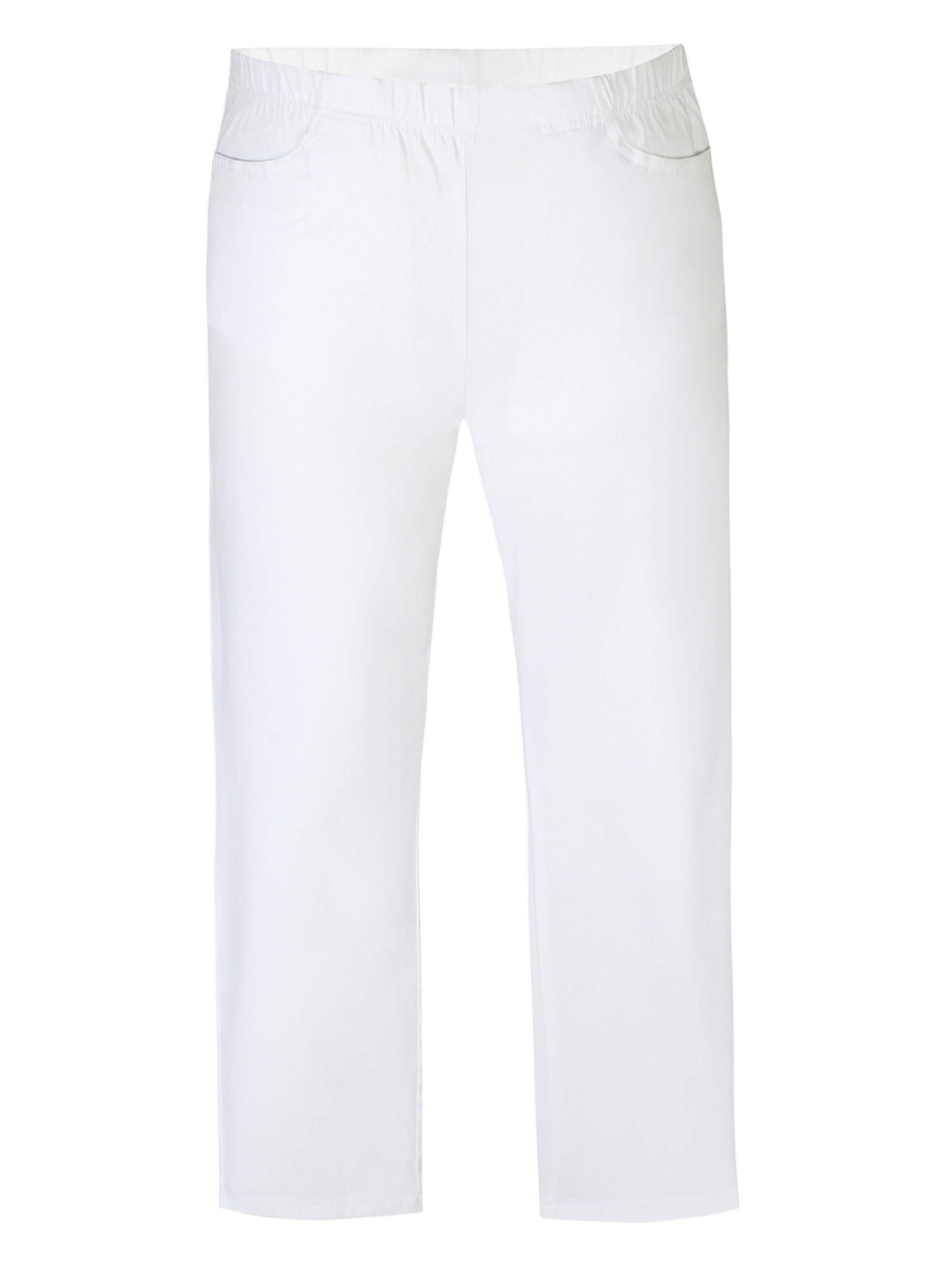Zhenzi Loose fit Pants 'Jazzy 65' in White: front