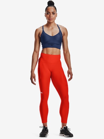 UNDER ARMOUR Skinny Sporthose in Rot