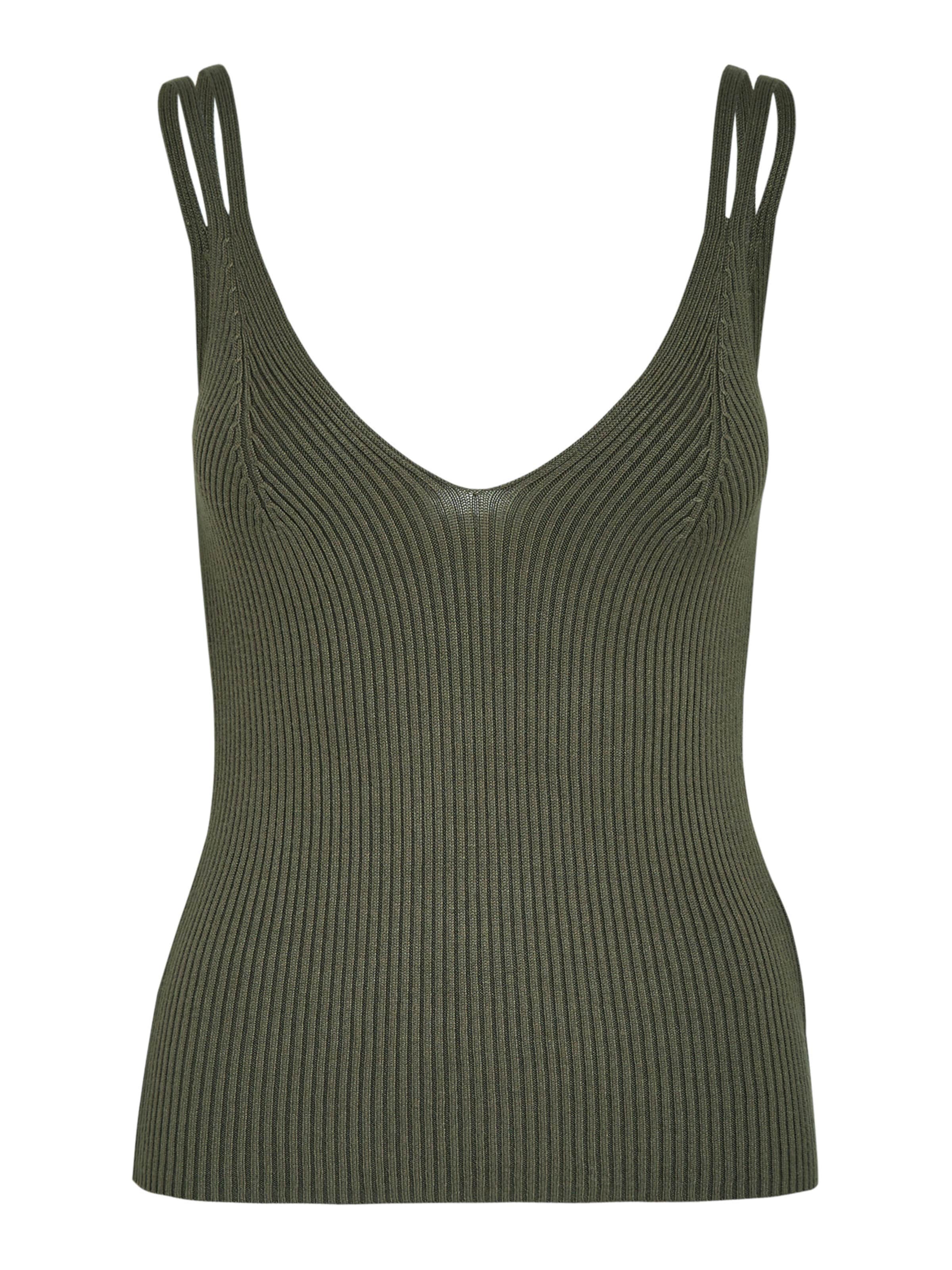 DESIRES - Top de punto 'Geisha' en verde: frente