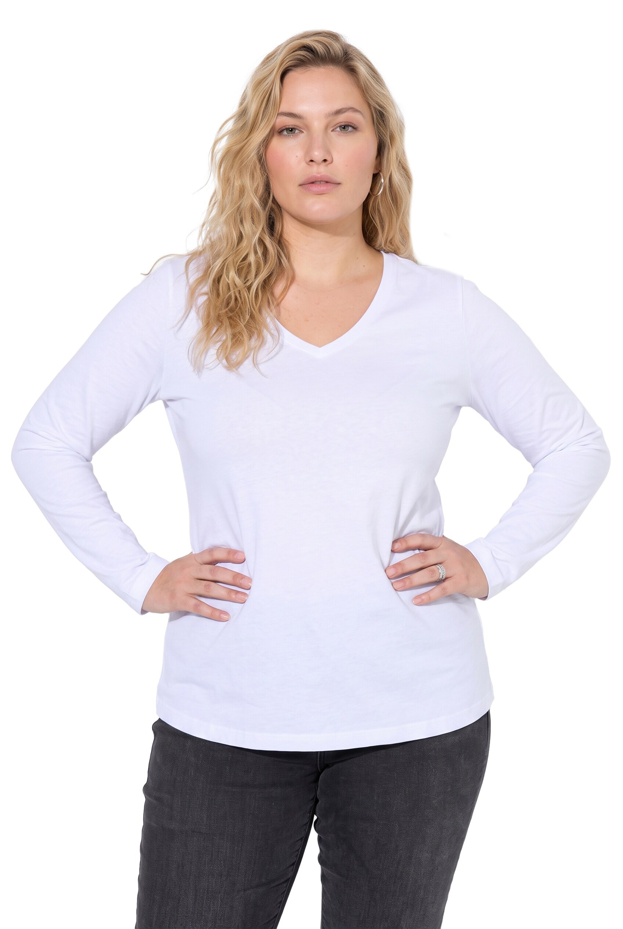 Ulla Popken Shirt in White: front
