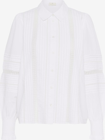 Chemisier 'Bella' Kaffe en blanc : devant