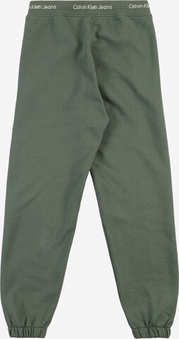 Calvin Klein Jeans Tapered Broek 'INTARSIA' in Groen