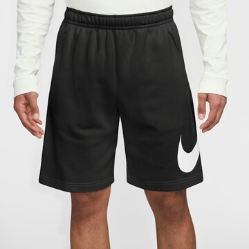 Nike Sportswear - regular Pantalón 'Club' en negro: frente