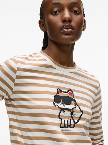 T-shirt 'IKON' Karl Lagerfeld en beige