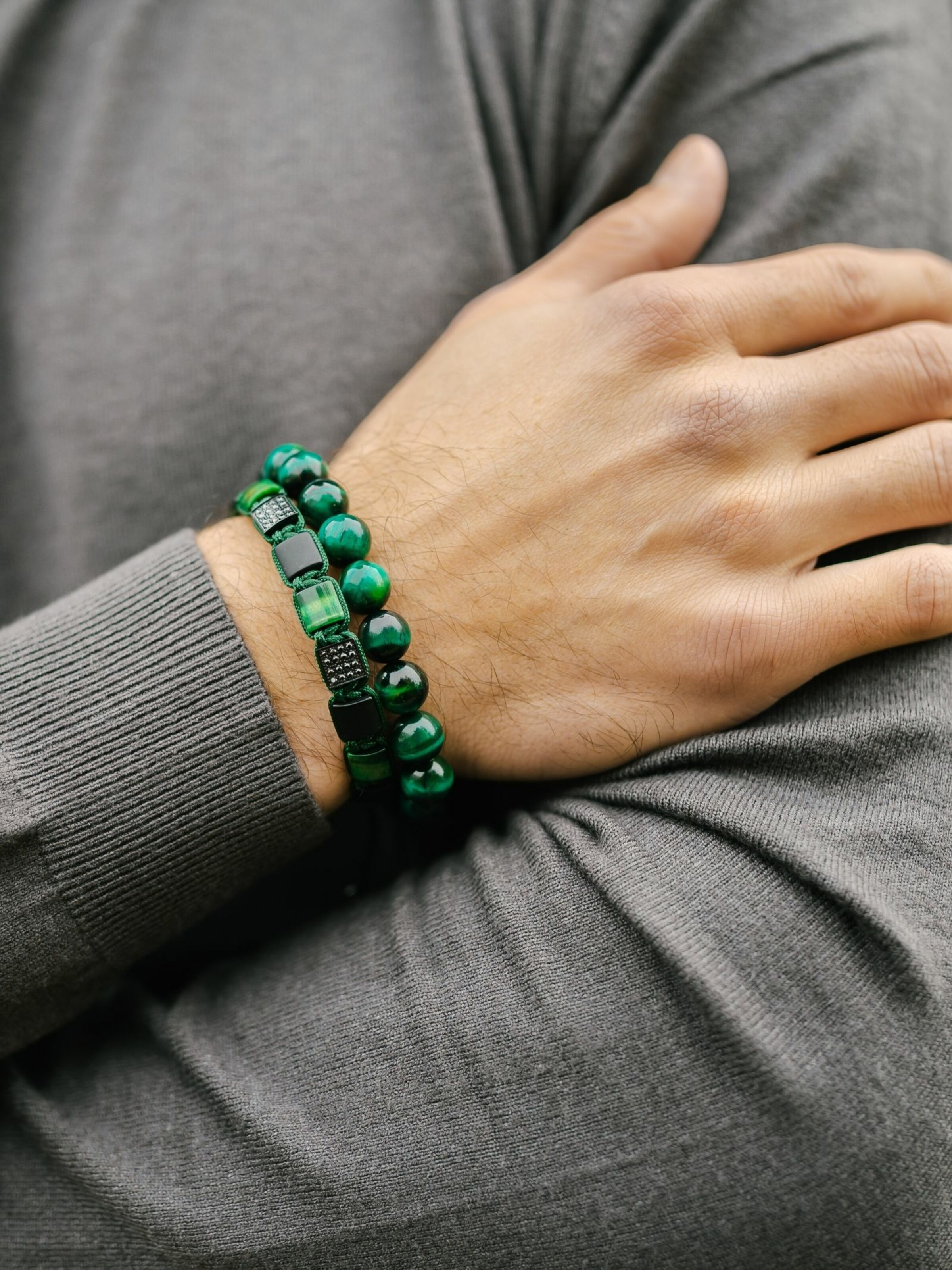 GT Collection Armband 'Single-Bead' in Groen