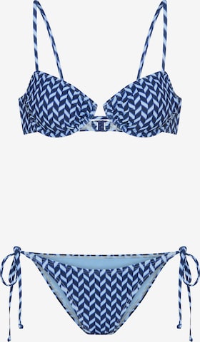 LSCN by LASCANA Trikó Bikini - kék: elől