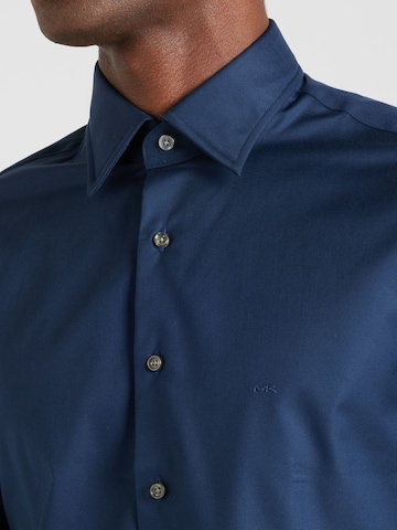 Michael Kors - Ajuste estrecho Camisa en azul