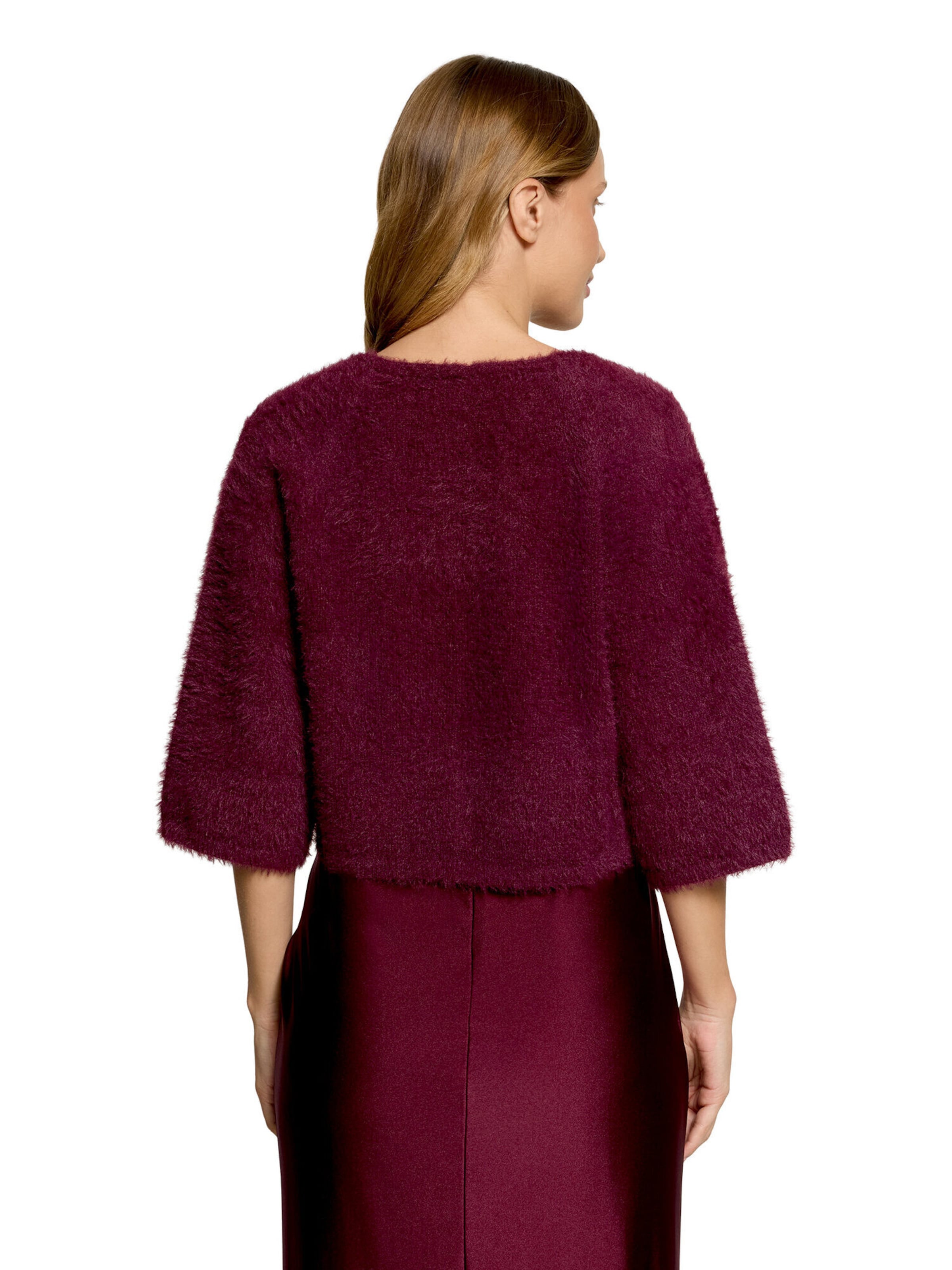 Vera Mont Knit Cardigan in Red