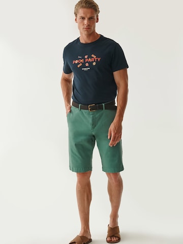 TATUUM - Regular Calças chino 'JOE 1' em verde