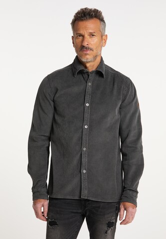 DreiMaster Vintage Regular fit Overhemd in Grijs: voorkant