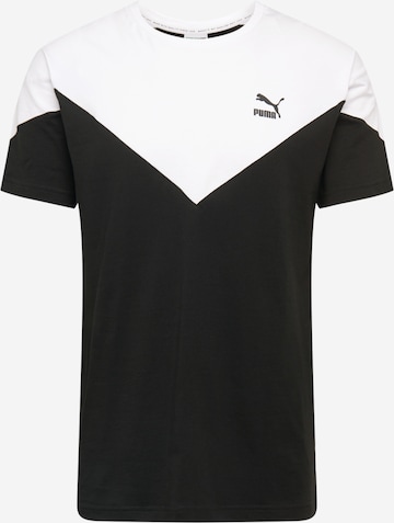 PUMATehnička sportska majica 'Iconic MCS' - crna boja: prednji dio