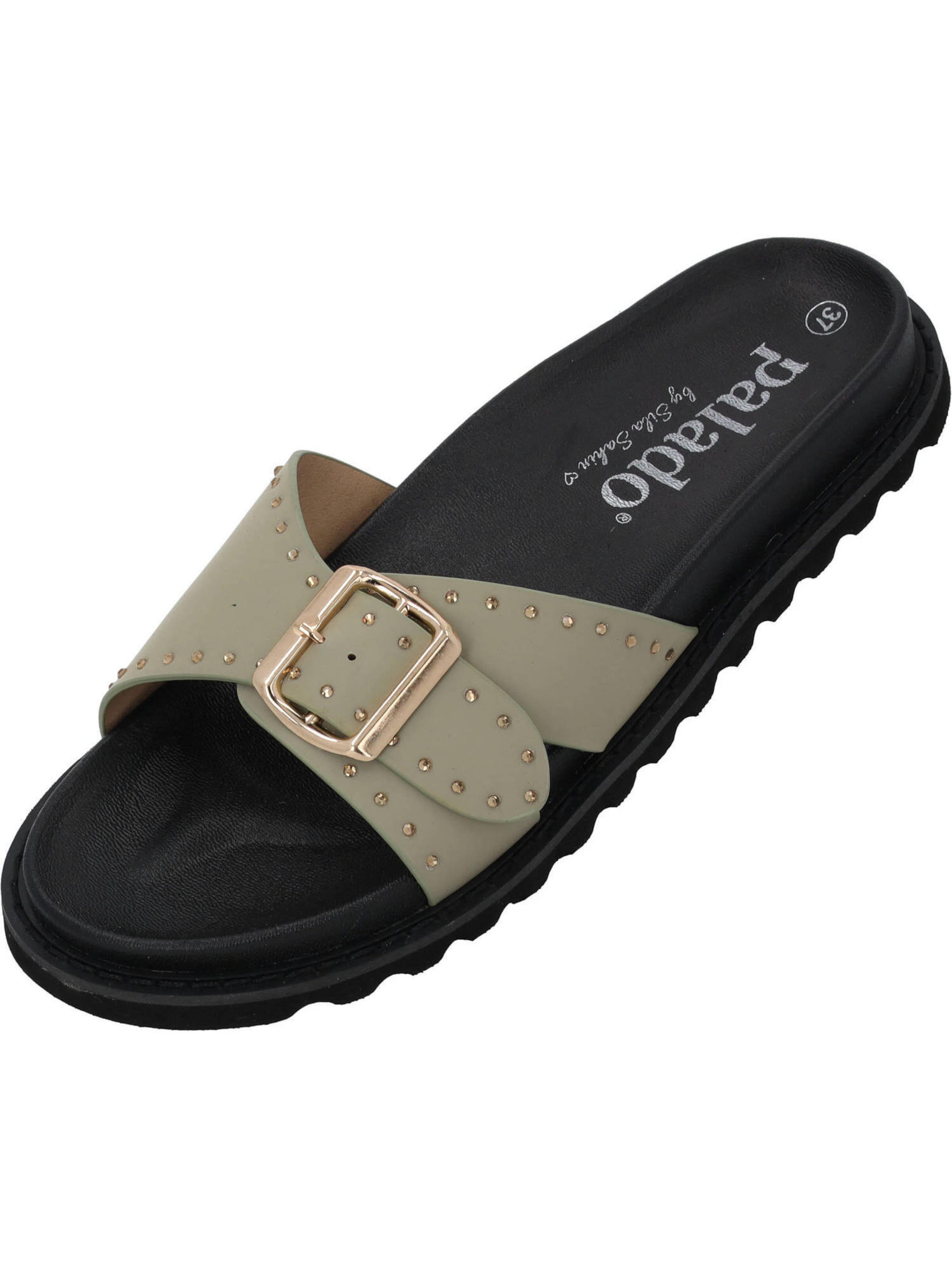 Palado by Sila Sahin Чехли 'Cirlo' в зелено: отпред