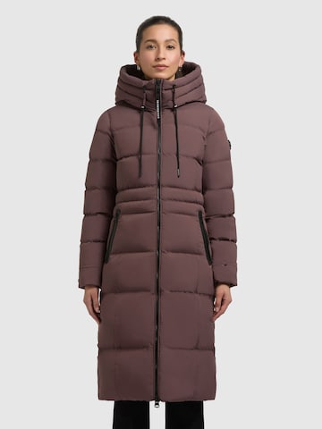 Cappotto invernale di khujo in lilla: frontale