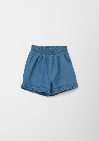 s.Oliver Loosefit Broek in Blauw: voorkant