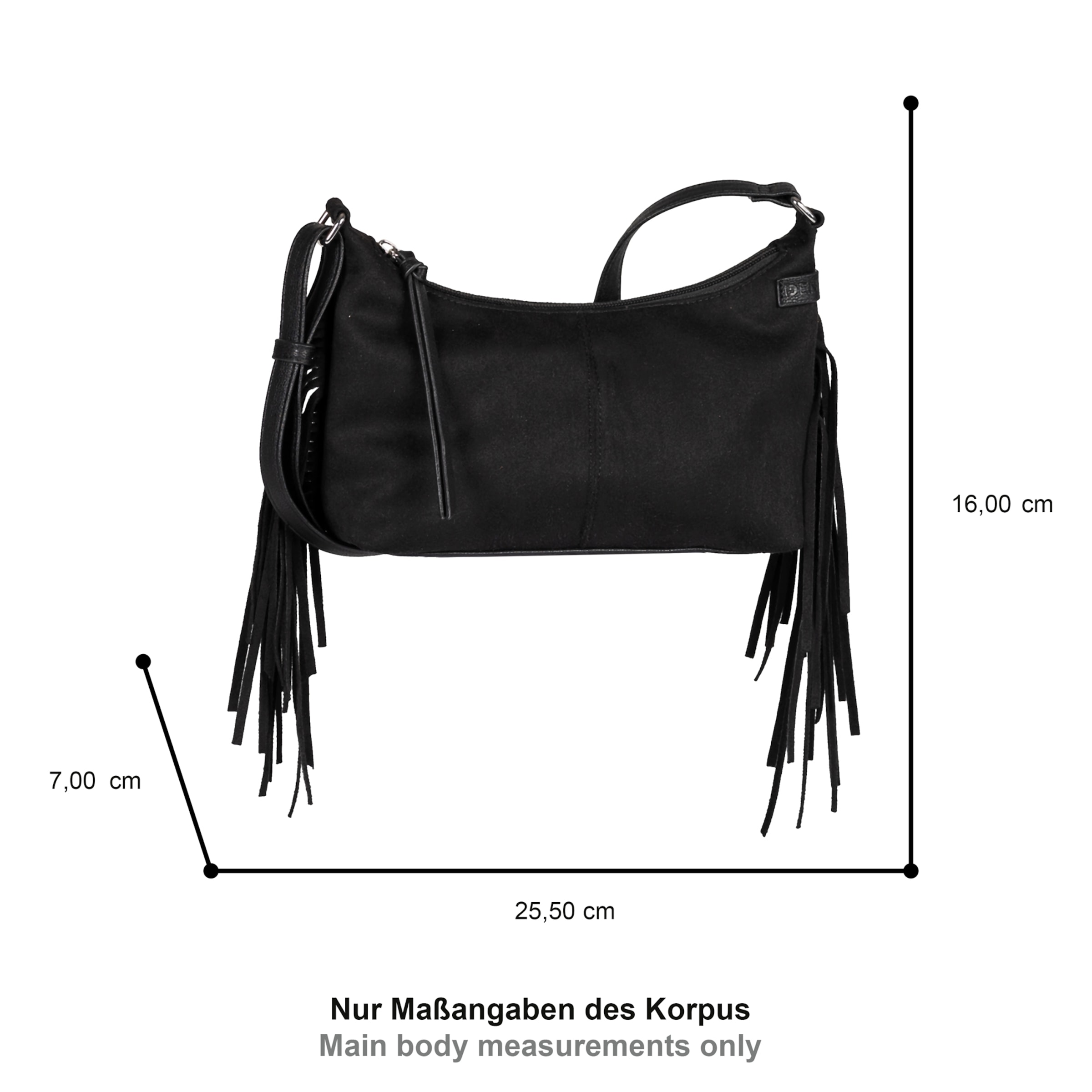 TOM TAILOR DENIM Umhängetasche in Schwarz