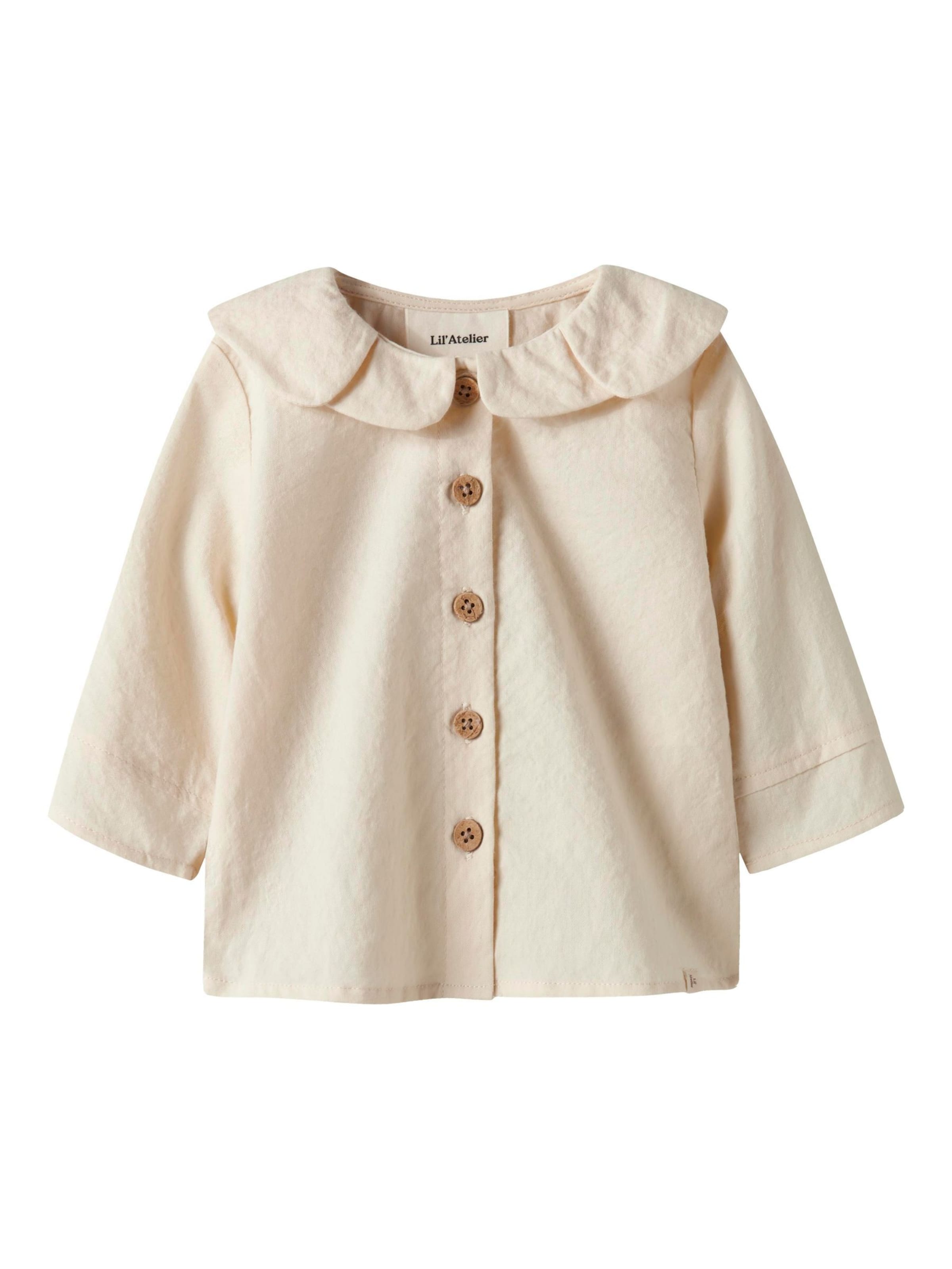 Lil'Atelier Blouse in Wit: voorkant