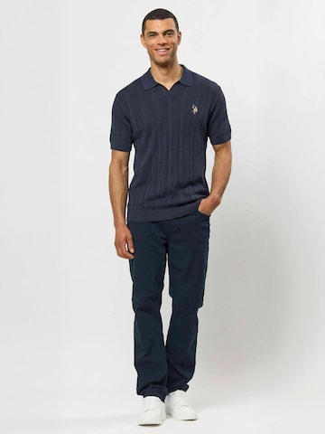 U.S. POLO ASSN. Regular fit Overhemd ' UMDiderik ' in Blauw