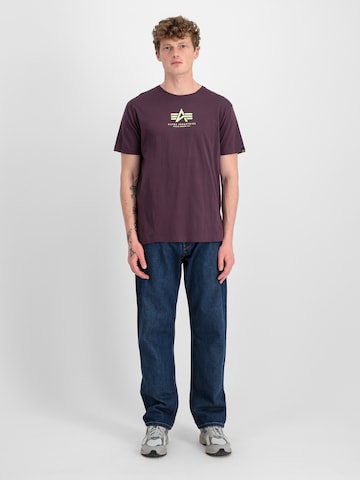 ALPHA INDUSTRIES Tričko – fialová