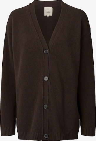 Gai+Lisva Neuletakki ' Edith ' värissä ruskea: etupuoli