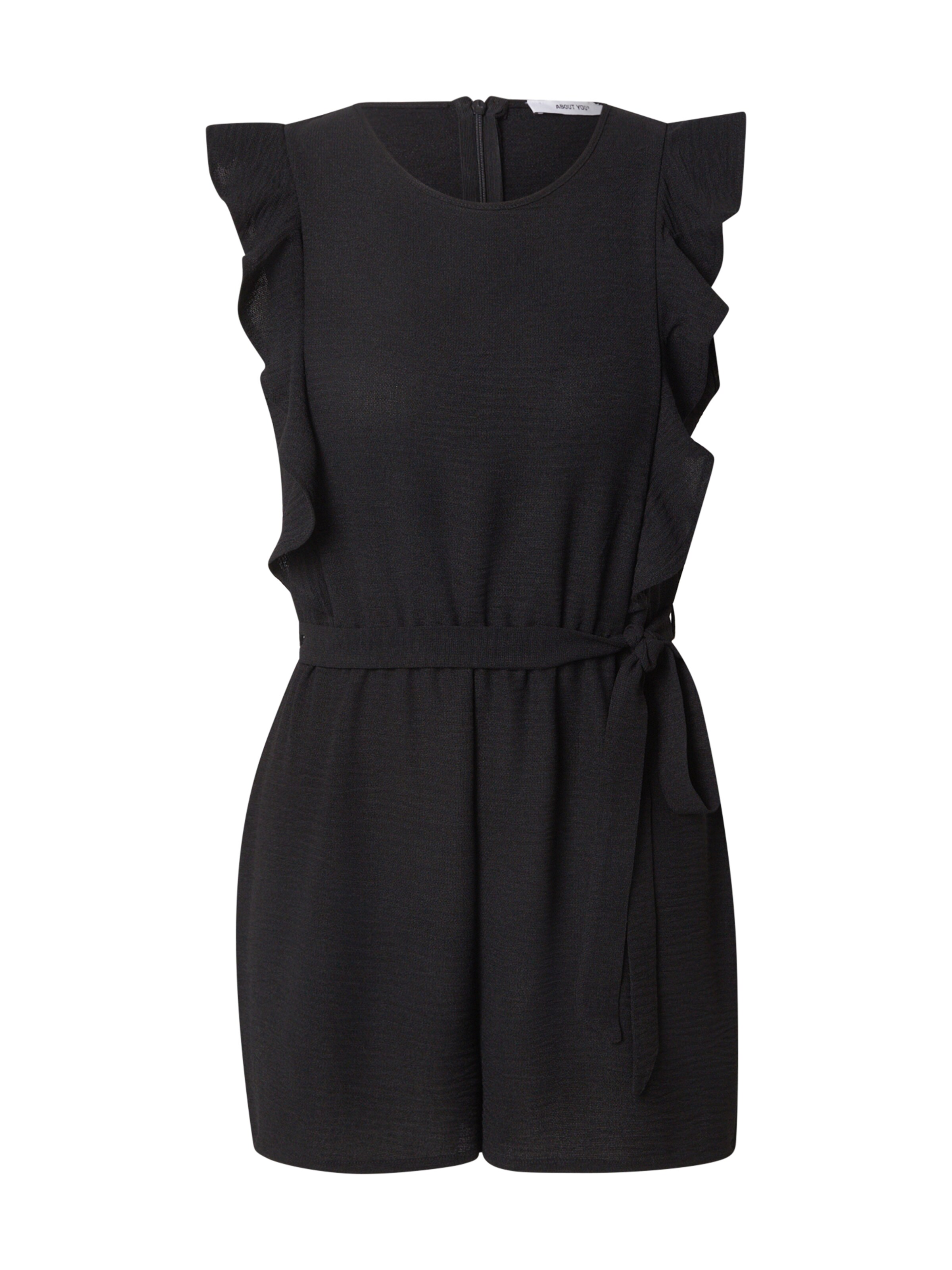 ABOUT YOU Overal - Čierna: predná strana