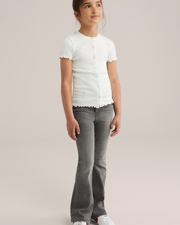 WE Fashion Knit cardigan in White