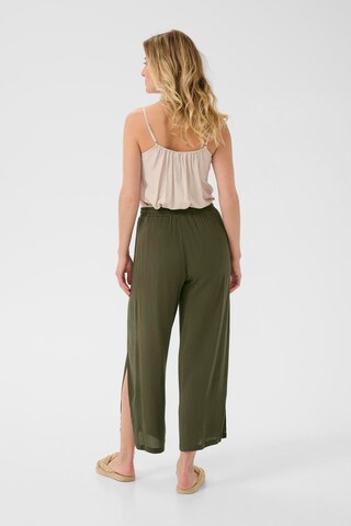 Loosefit Pantalon 'Allie' Cream en vert