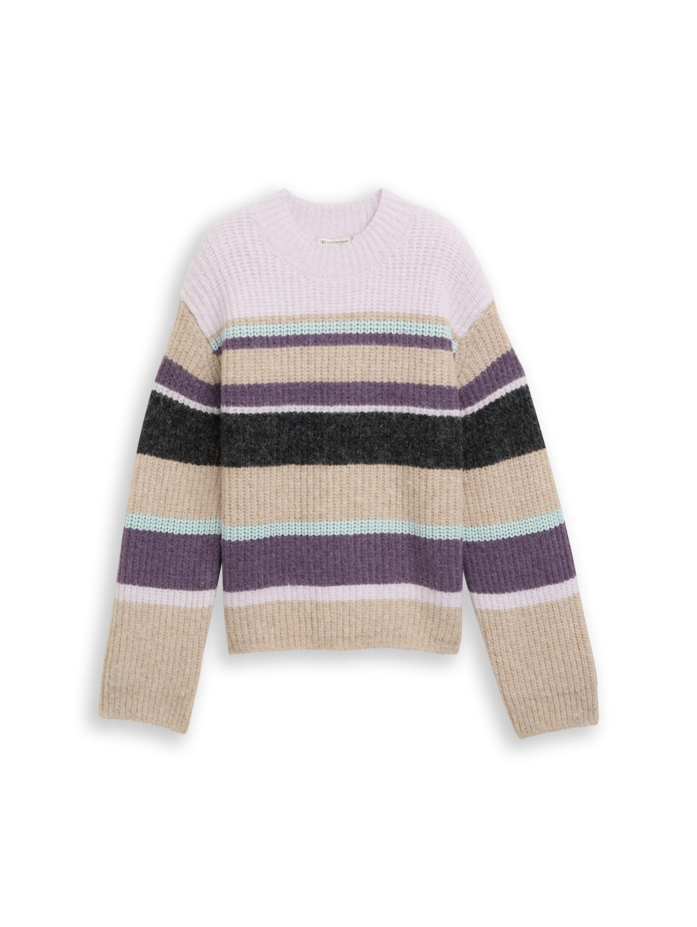 TOM TAILOR DENIM Trui in Beige: voorkant