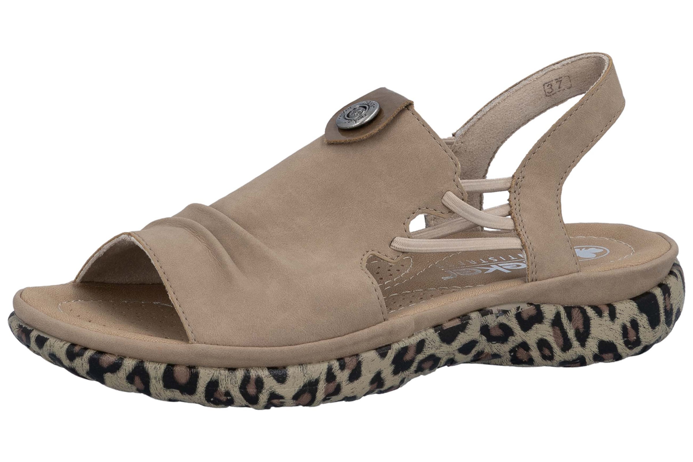 Sandales Rieker en marron : devant