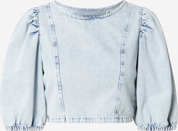 Gina Tricot Blouse in Blauw: voorkant