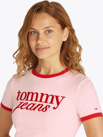 Tommy Jeans Футболка в Ярко-розовый