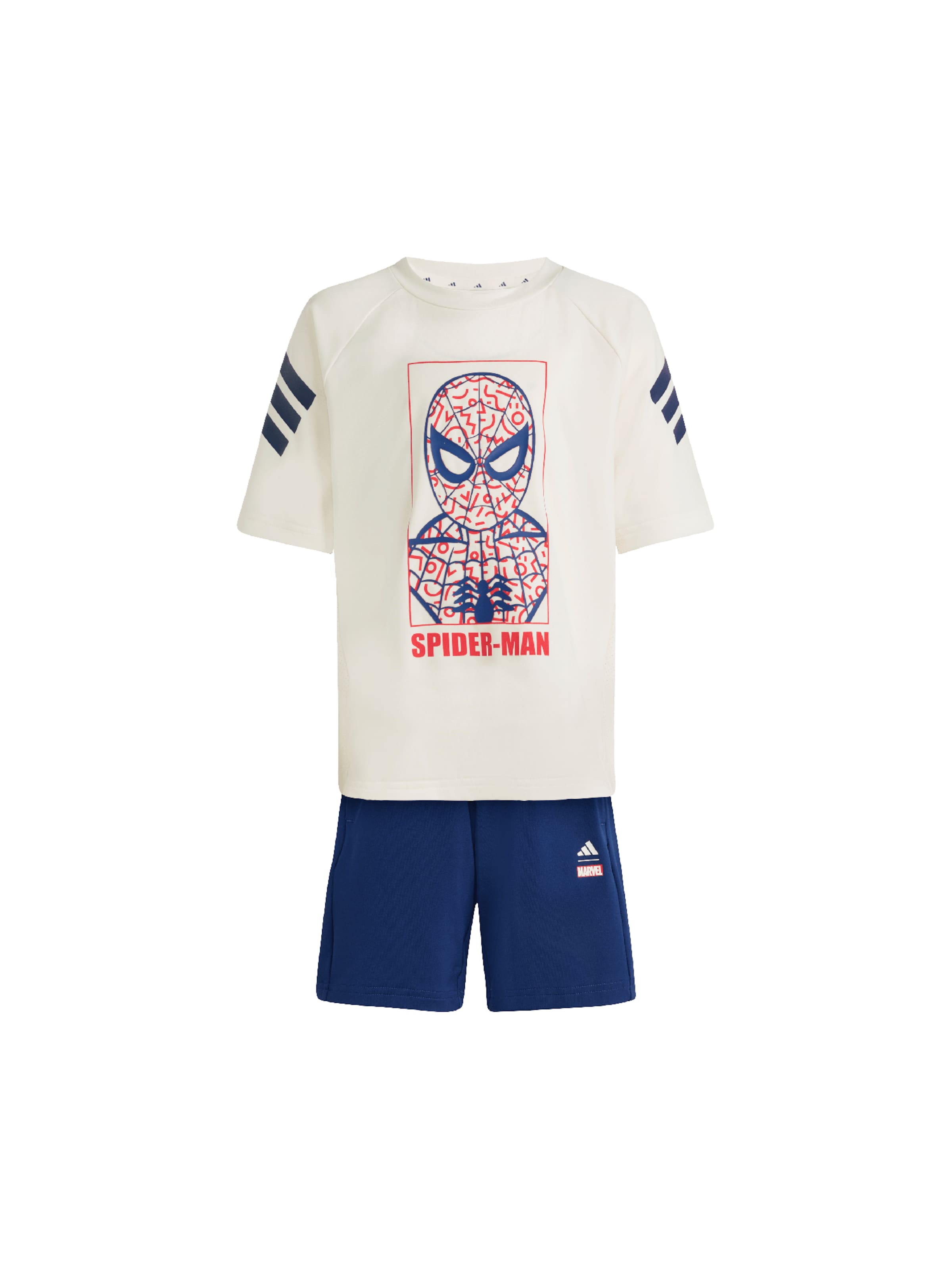 ADIDAS SPORTSWEAR - Conjunto 'MARVEL SPIDER-MAN' en azul: frente