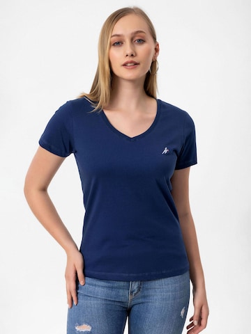 Maglietta di Moxx Paris in blu: frontale