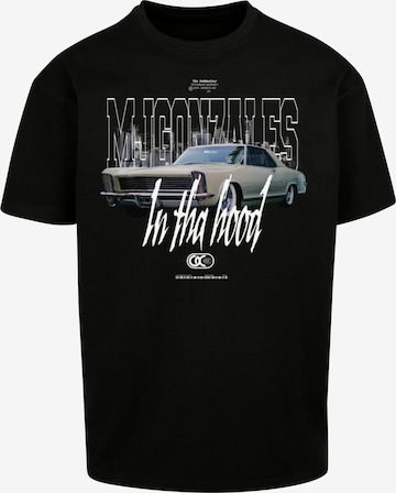 MJ Gonzales T-Shirt 'In tha Hood' in Schwarz: predná strana