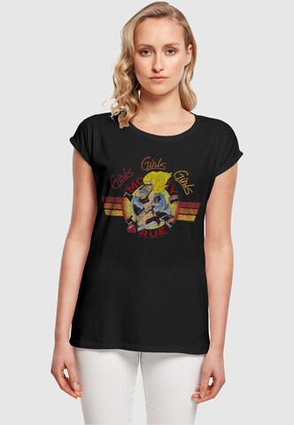 T-shirt 'Motley Crue - Bomber Girl' Merchcode en noir : devant