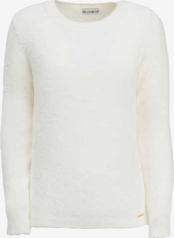 balts Influencer Džemperis: no priekšpuses