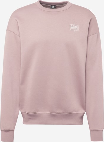 G-Star RAW Sweatshirt in Pink: predná strana
