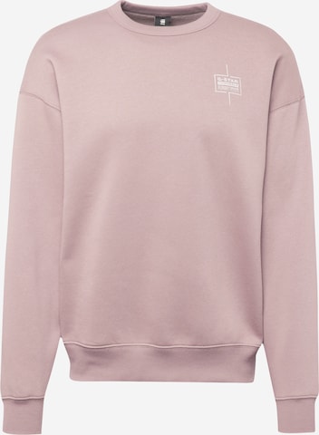 Felpa di G-Star RAW in rosa: frontale