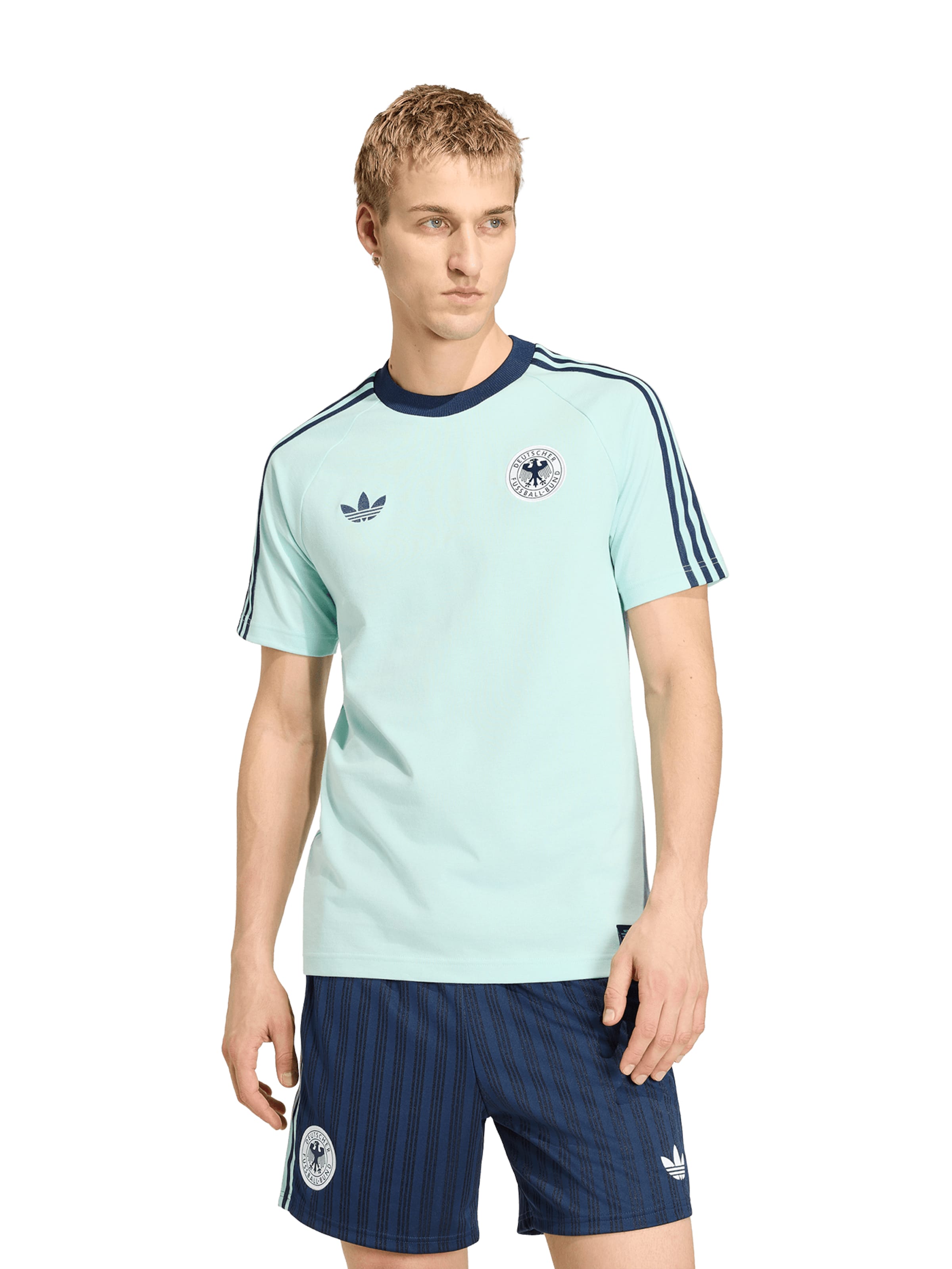 mėlyna ADIDAS PERFORMANCE Sportiniai marškinėliai: priekis