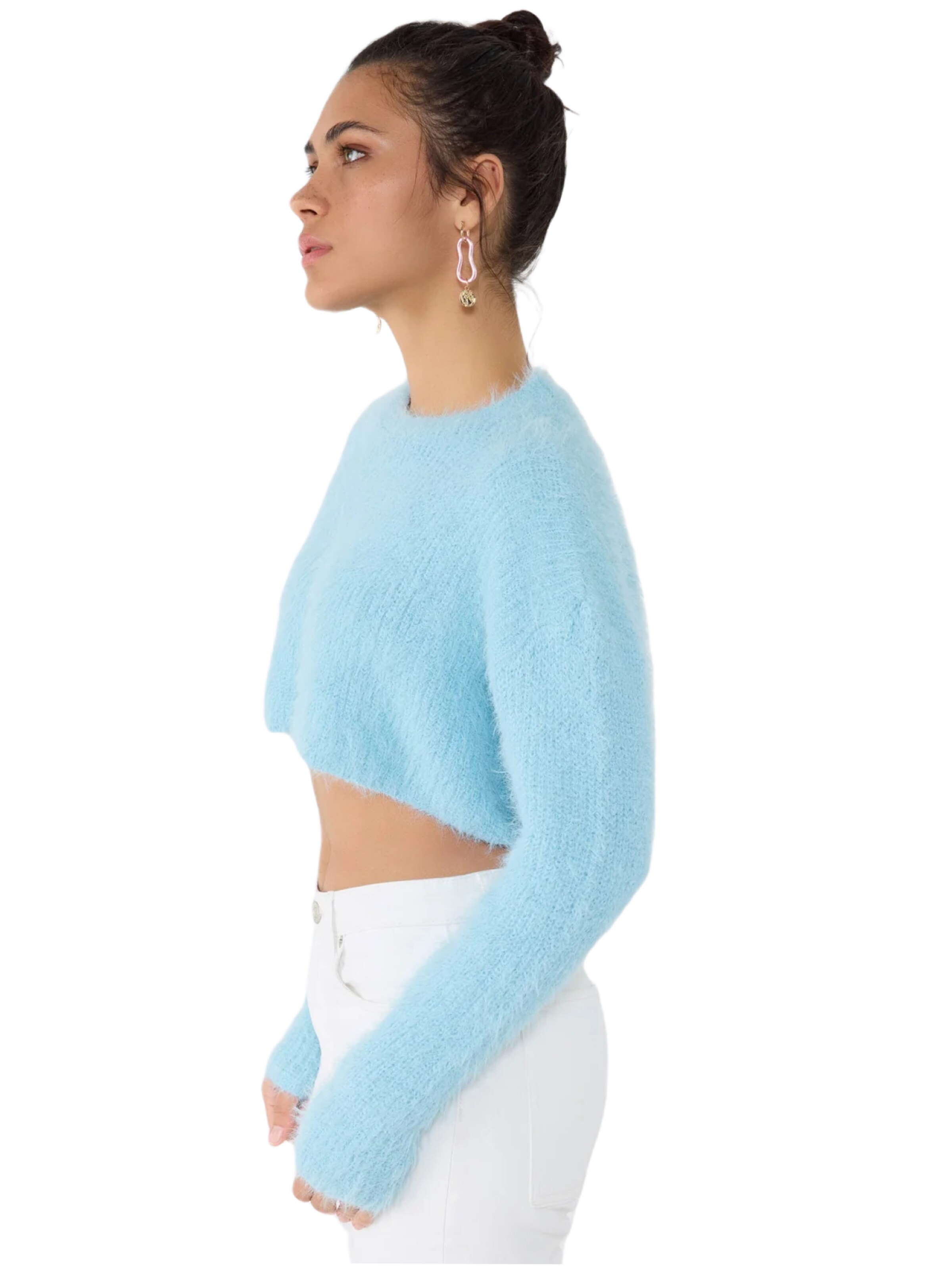 No Matter What Pullover in Blau