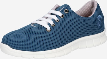 Baskets basses thies en bleu : devant