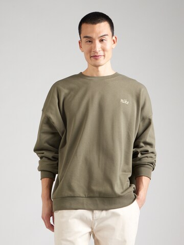 Bluză de molton 'CLUB' de la Nike Sportswear pe verde: față